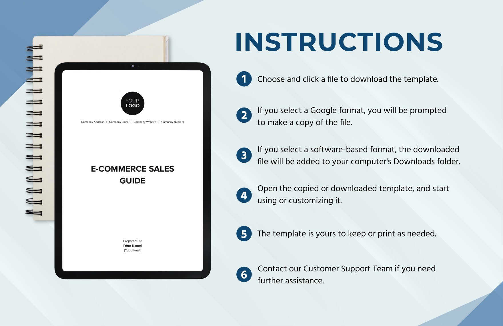 E-commerce Sales Guide Template