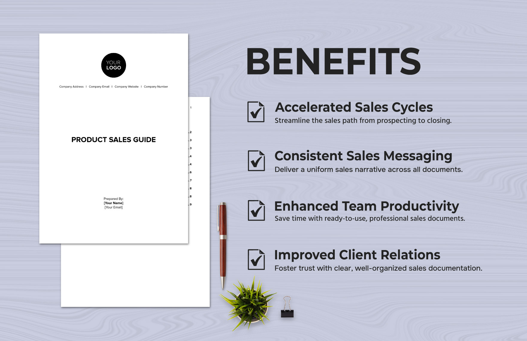 Product Sales Guide Template
