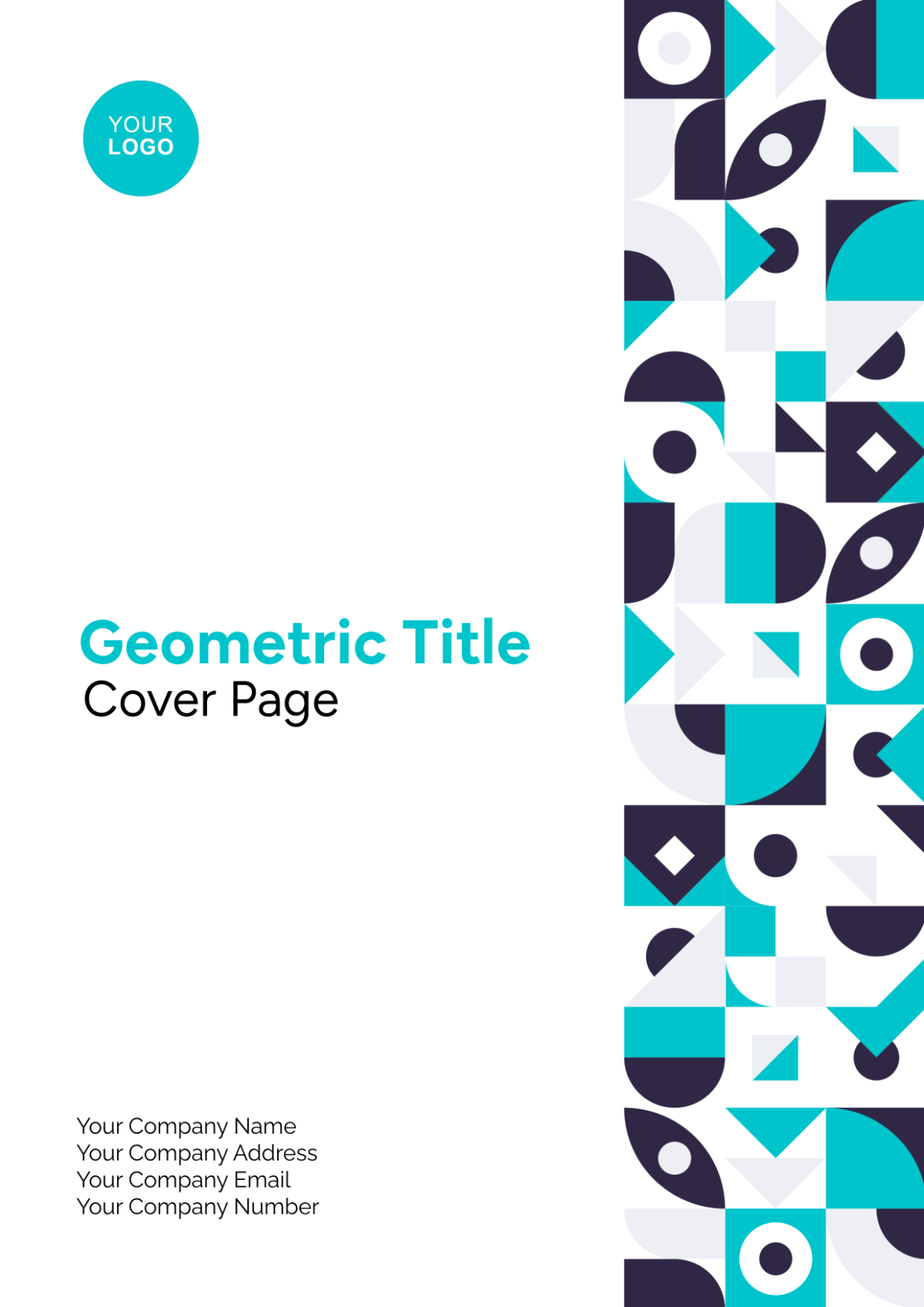 Geometric Title Cover Page