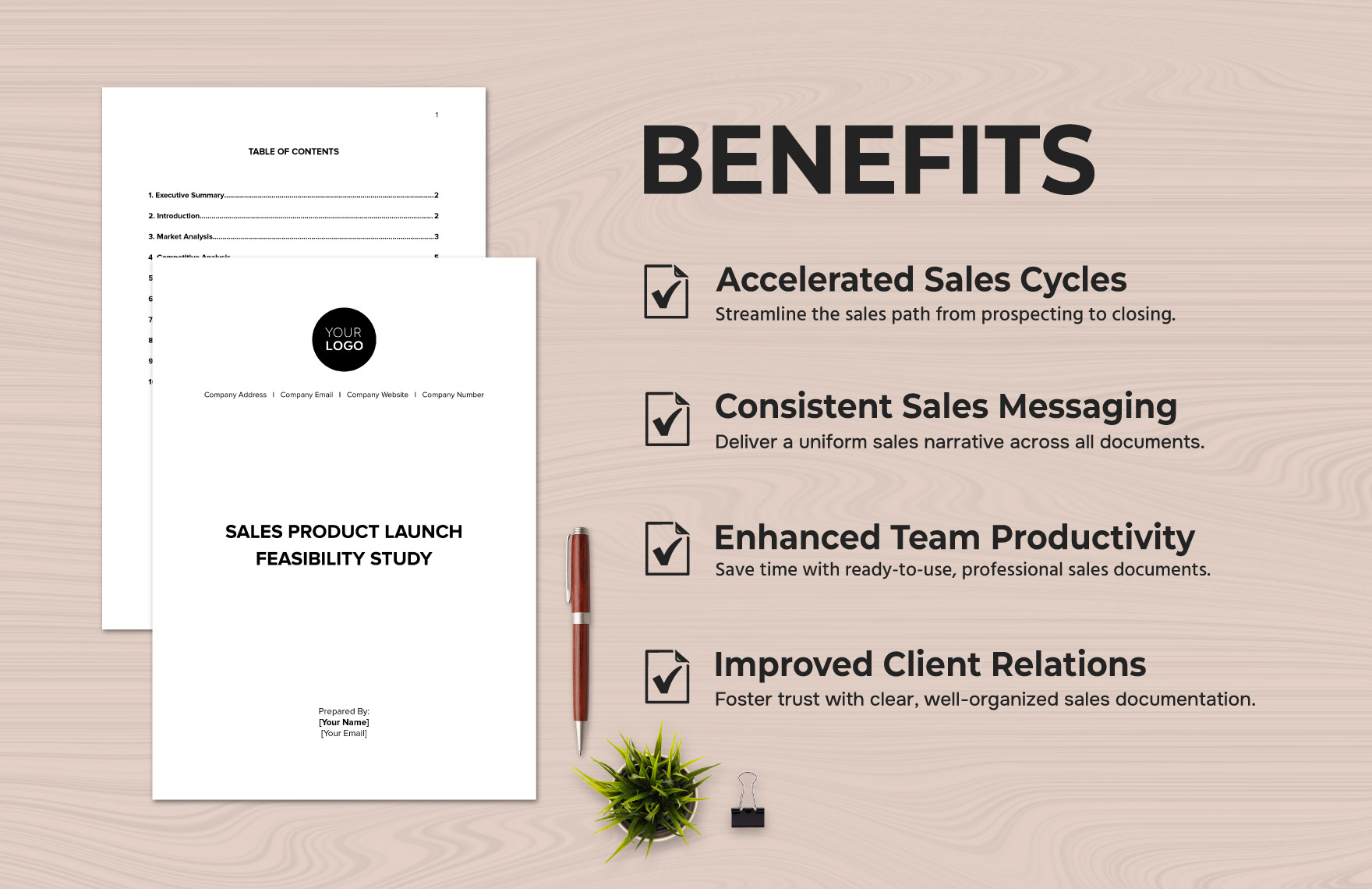 Sales Product Launch Feasibility Study Template