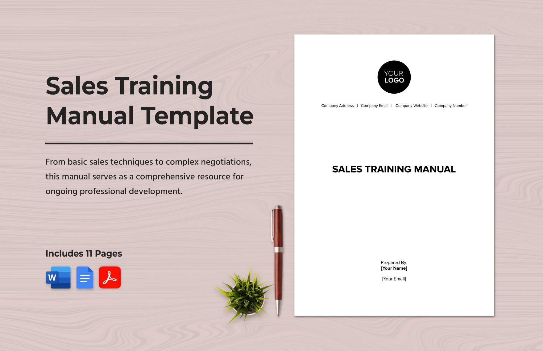Sales Training Manual Template in Word, Google Docs, PDF