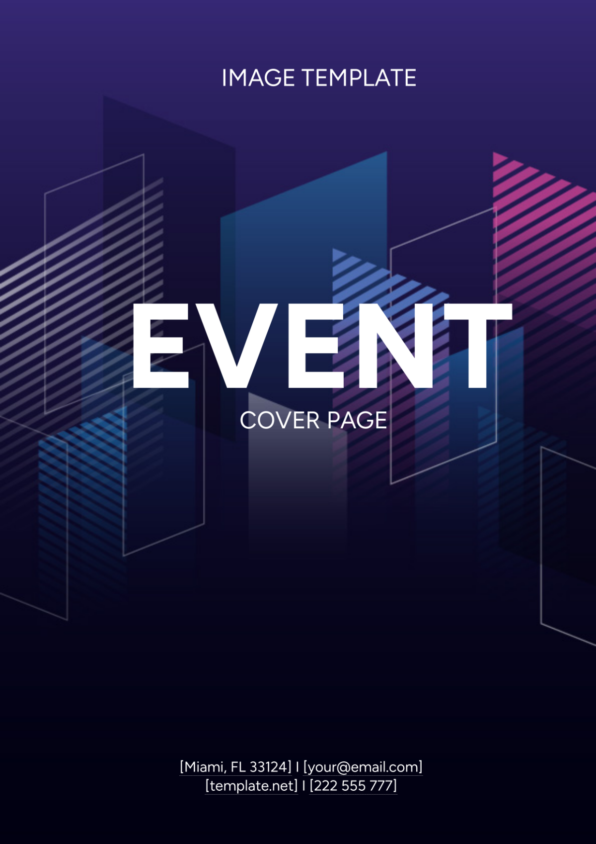 Event Cover Page Image Template