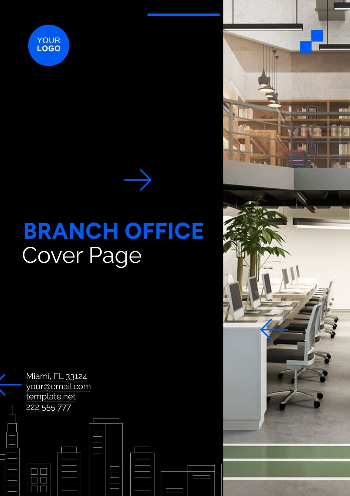 Free Branch Office Cover Page Address Template