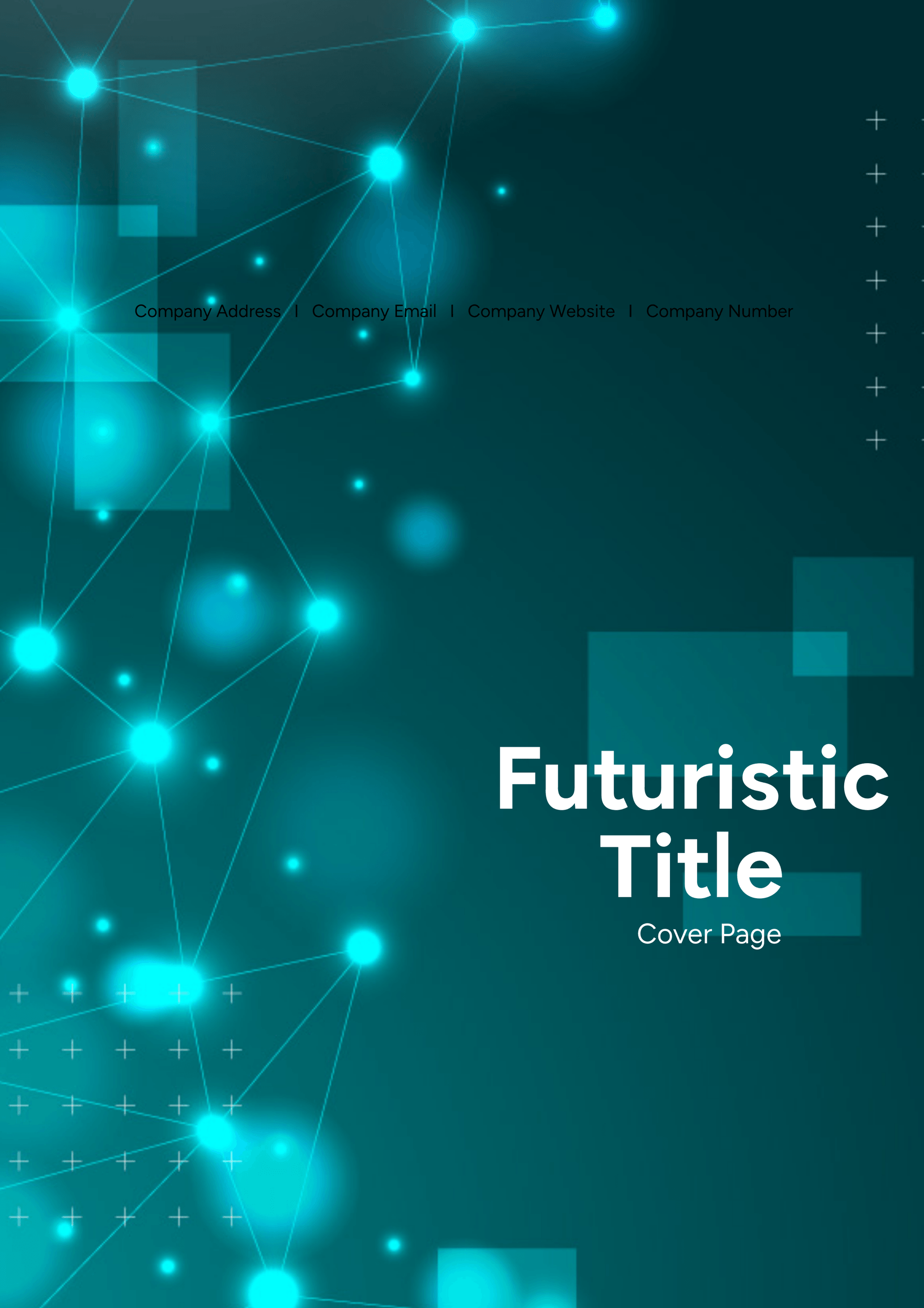 Futuristic Title Cover Page Template