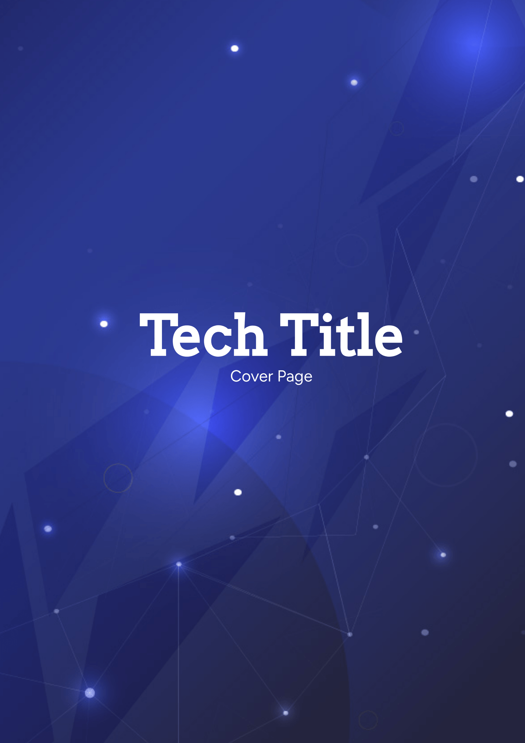 Tech Title Cover Page Template