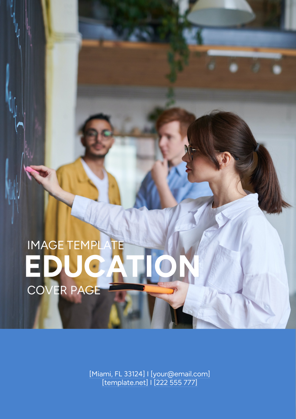 Education Cover Page Image Template
