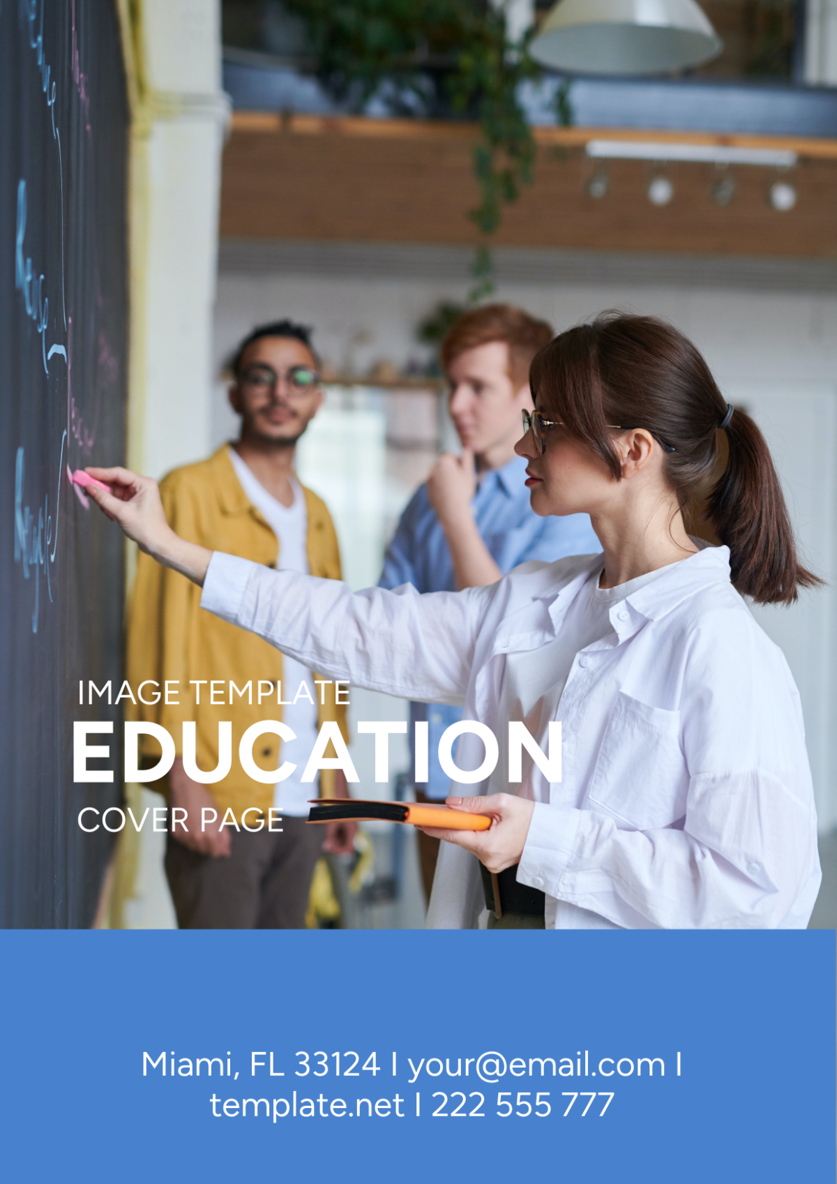 education cover page design template