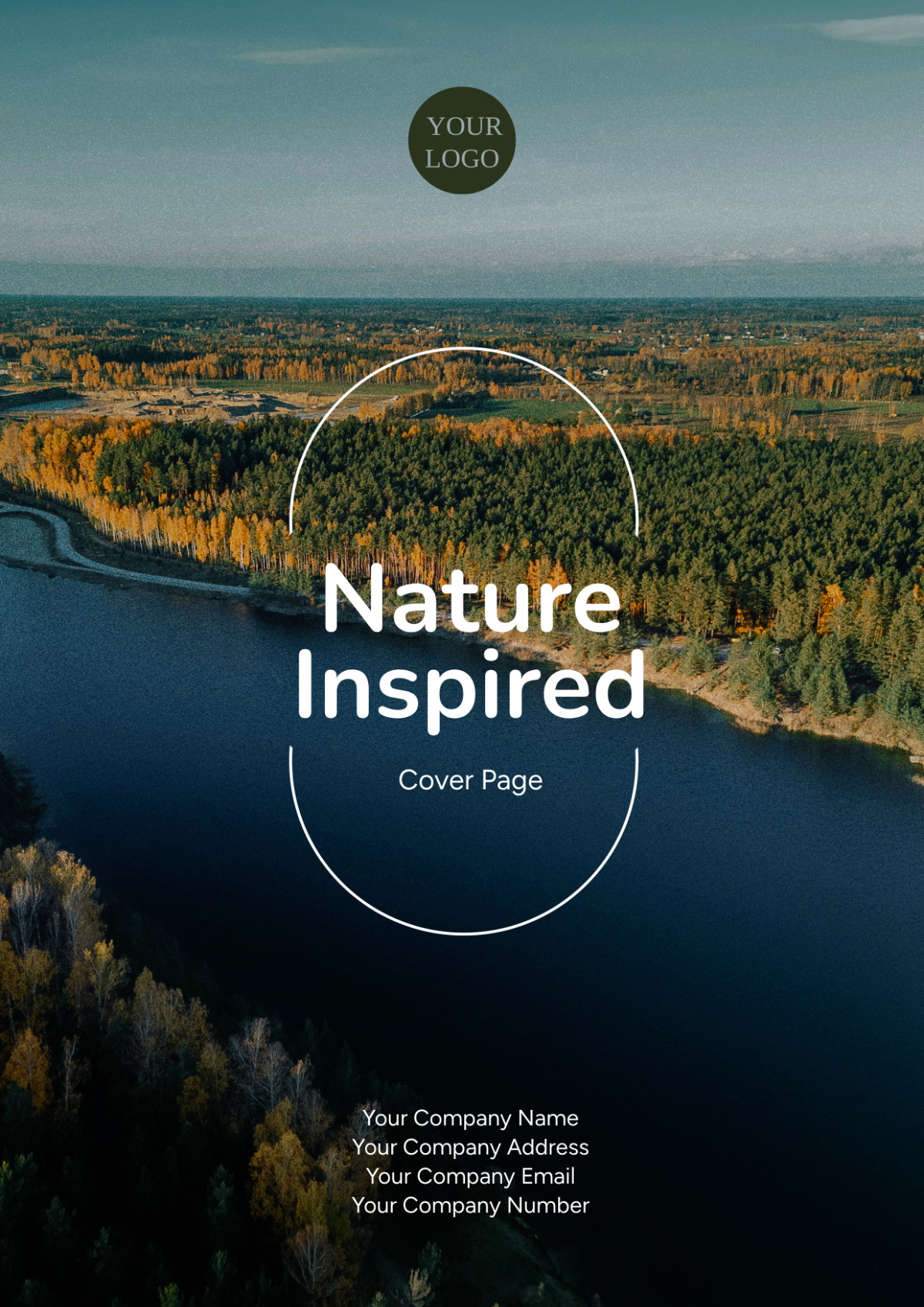 Nature-Inspired Title Cover Page