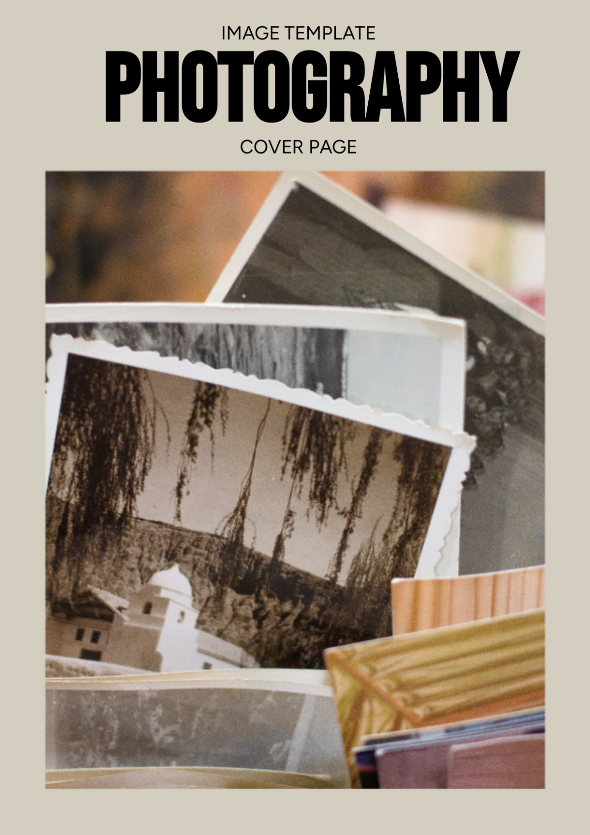 Free Photography Cover Page Image Template