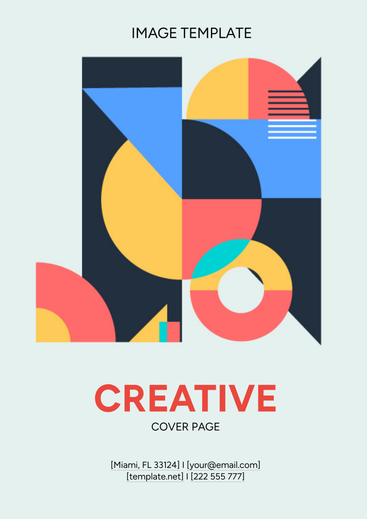 Free Creative Cover Page Image Template