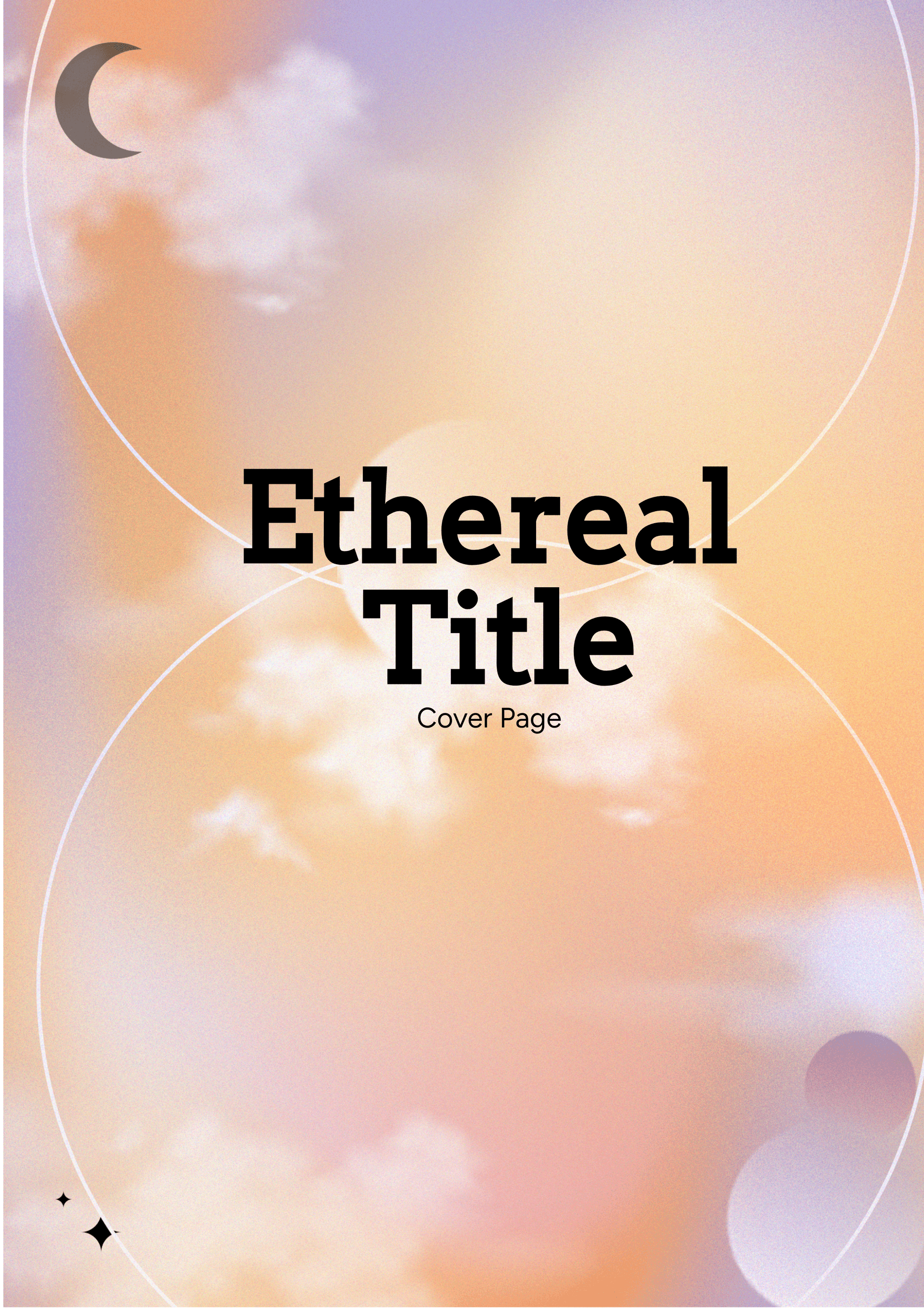 Ethereal Title Cover Page Template