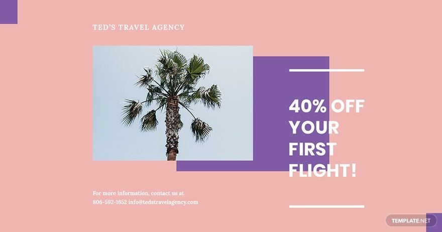 Travel Business Facebook Post Template