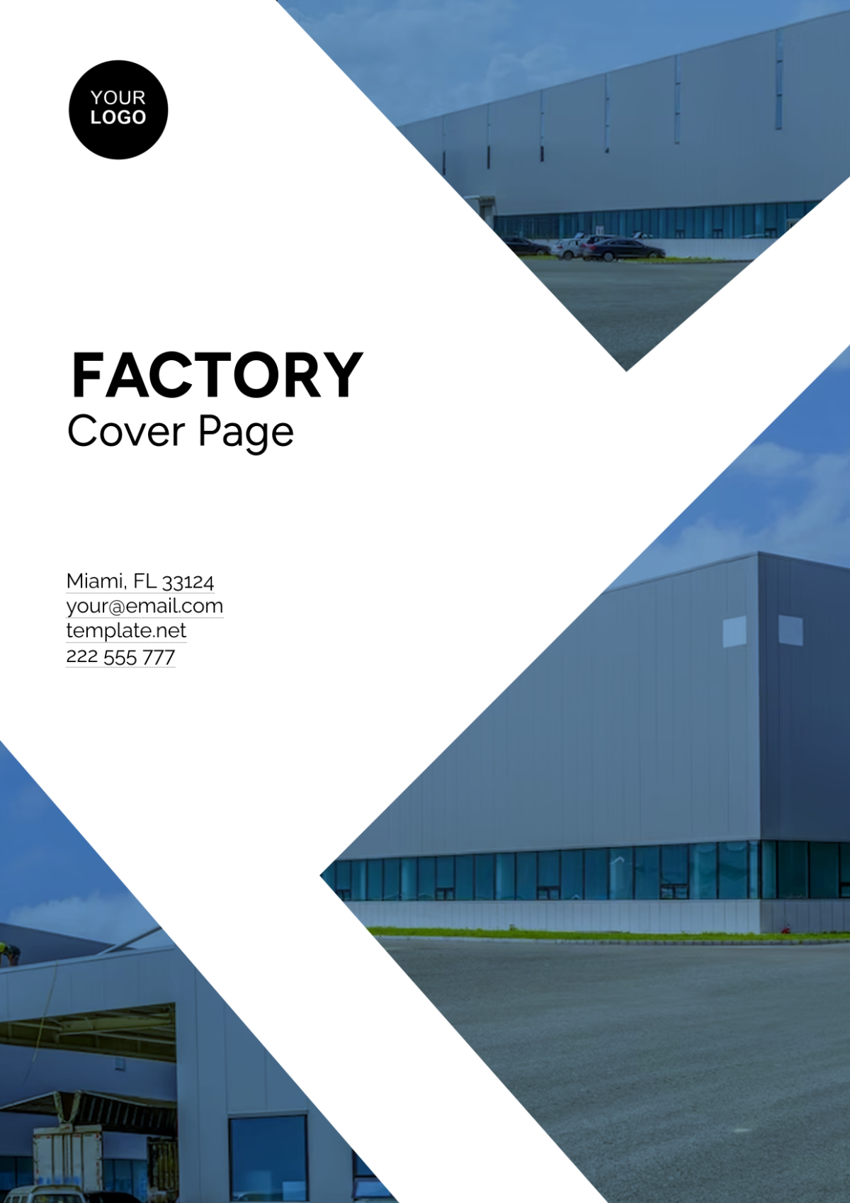 Factory Cover Page Address Template