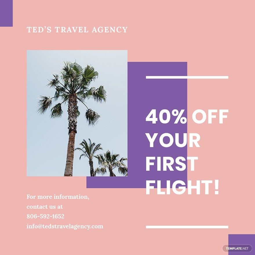 Travel Business Instagram Post Template