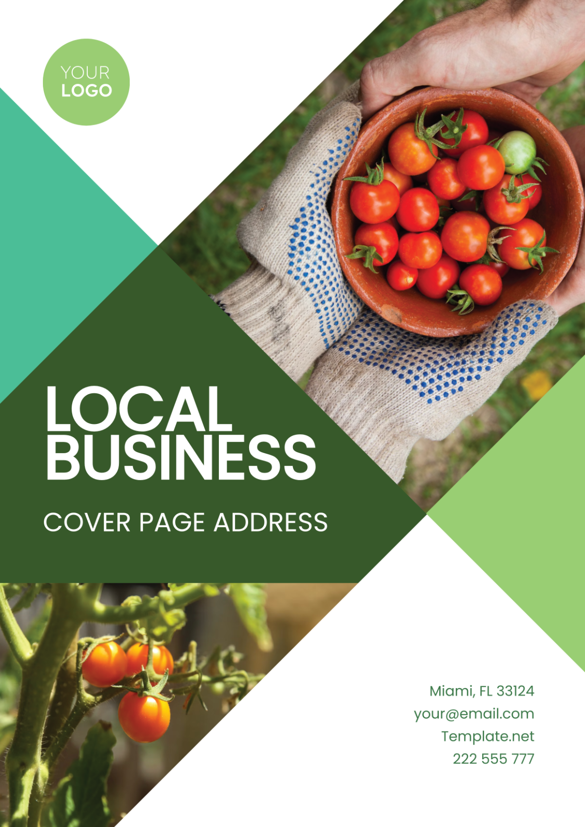 Local Business Cover Page Address