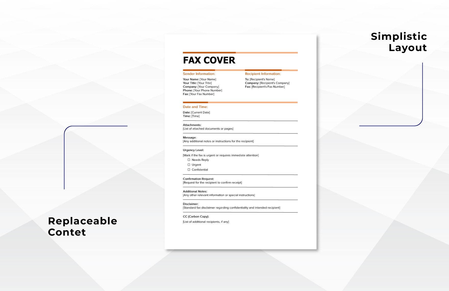 Blank Fax Cover Template