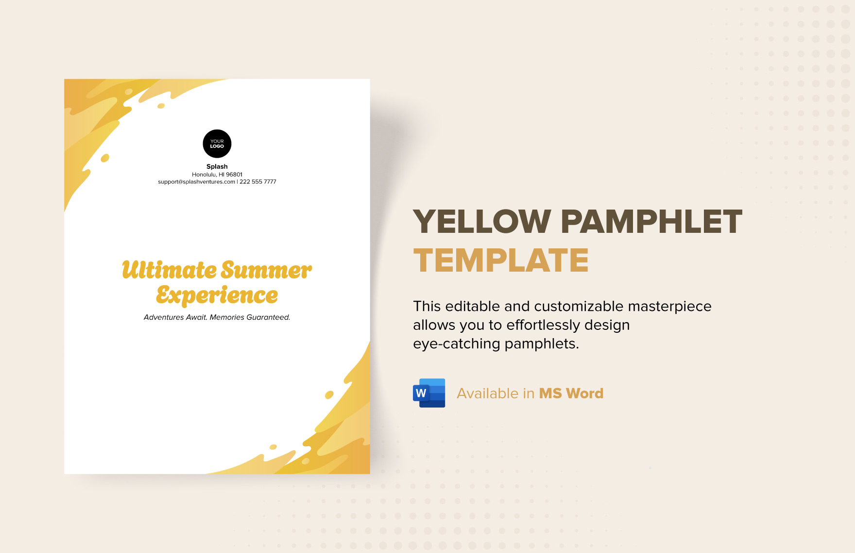 FREE Pamphlet Template Download in Word Google Docs PDF