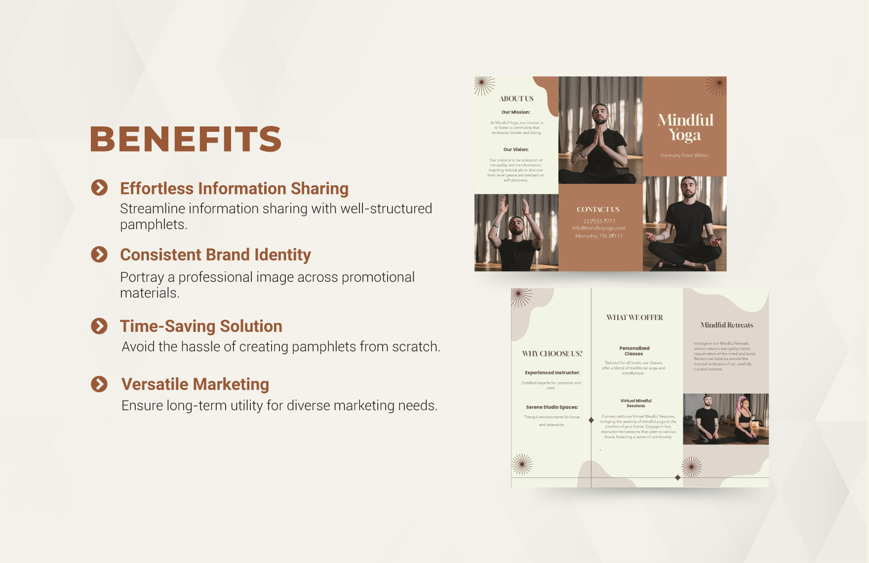 Yoga Pamphlet Template