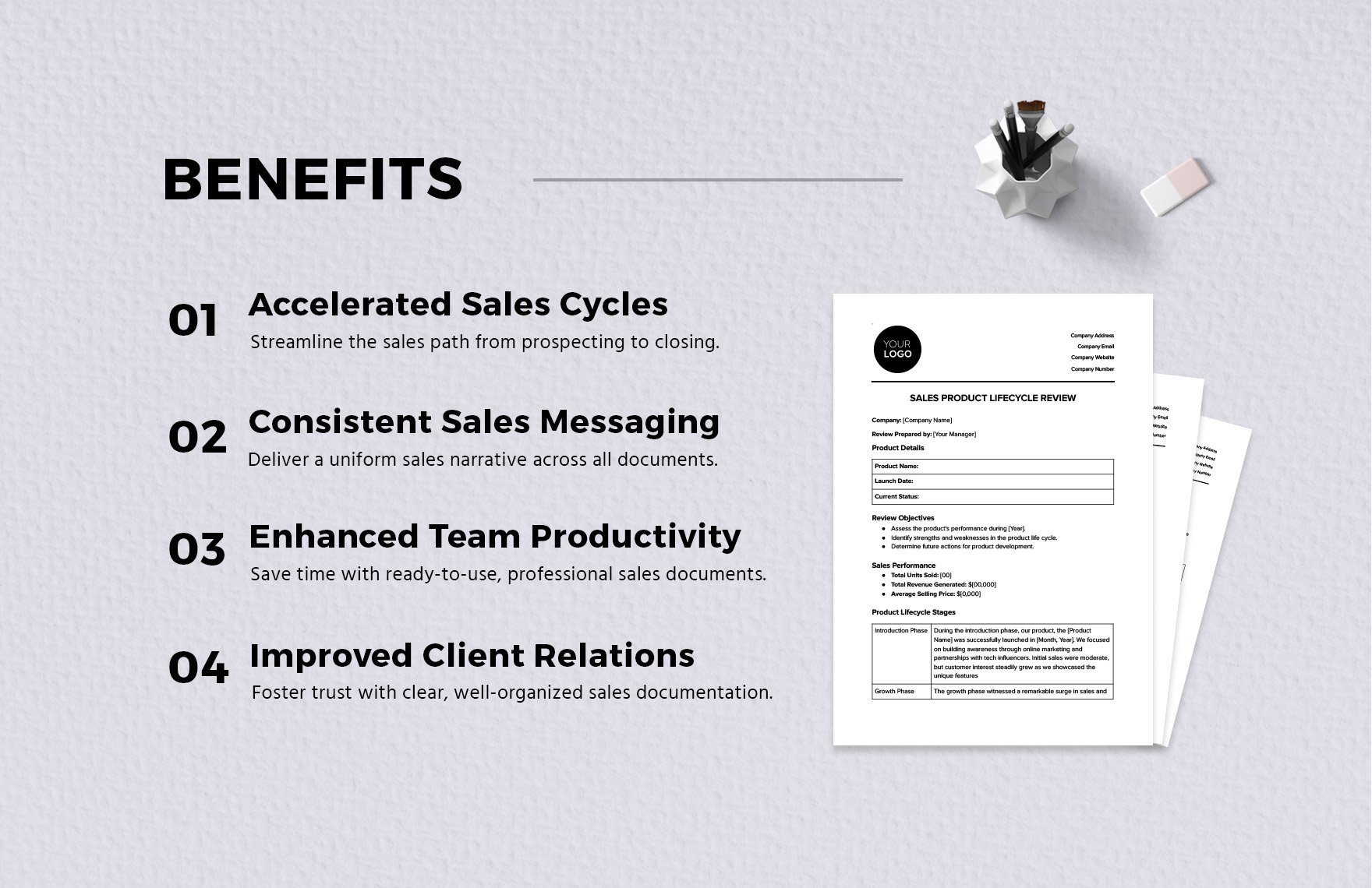 Sales Product Lifecycle Review Template