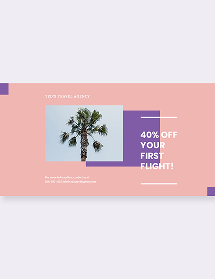 Free Travel Business Linkedin Post Template to Edit Online