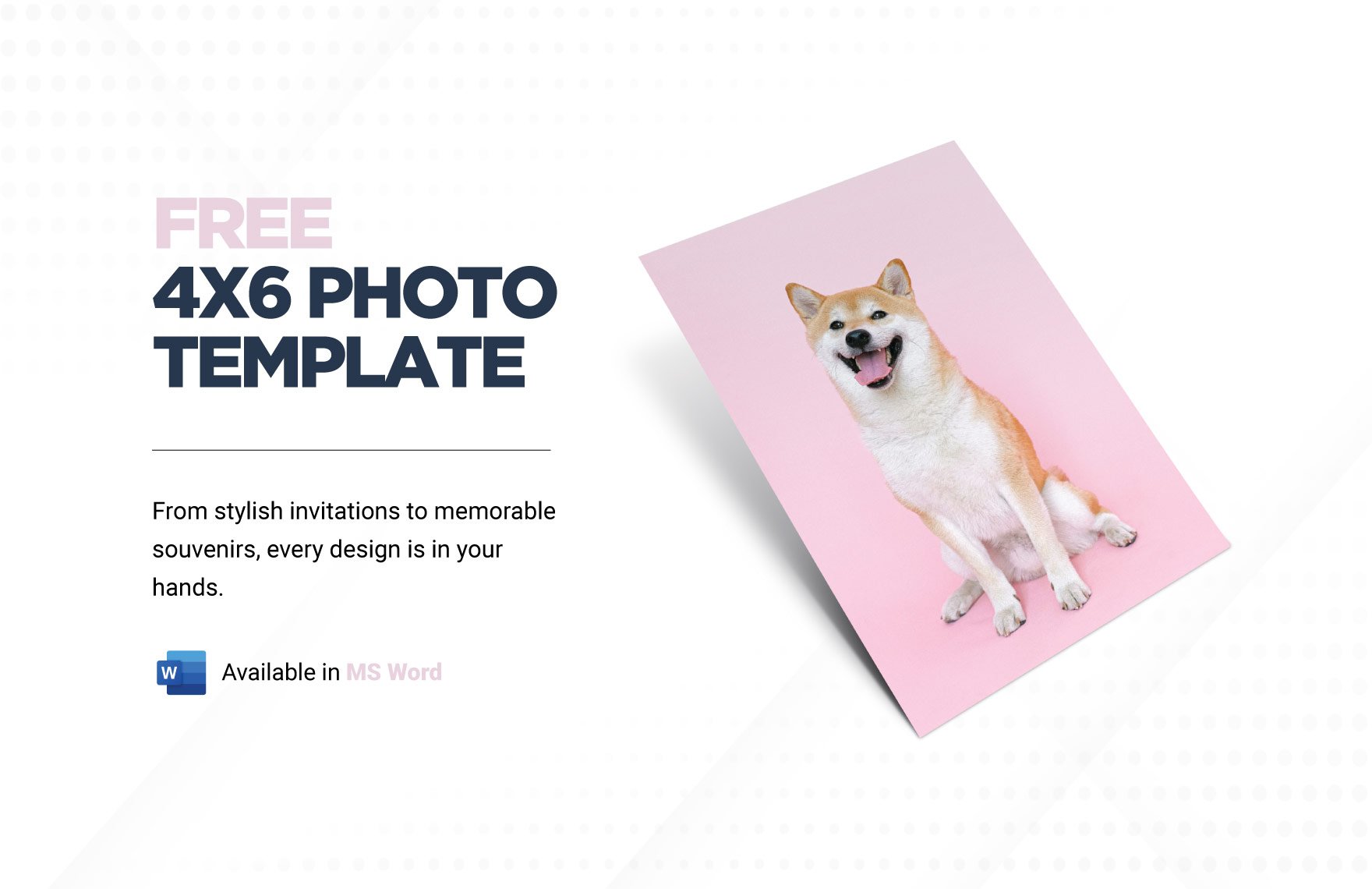 4x6 Photo Template in Word