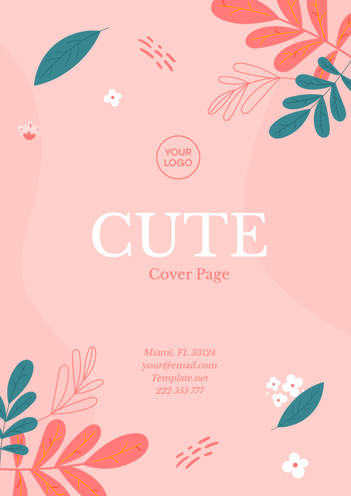 Free Cute Title Cover Page - Edit Online & Download | Template.net