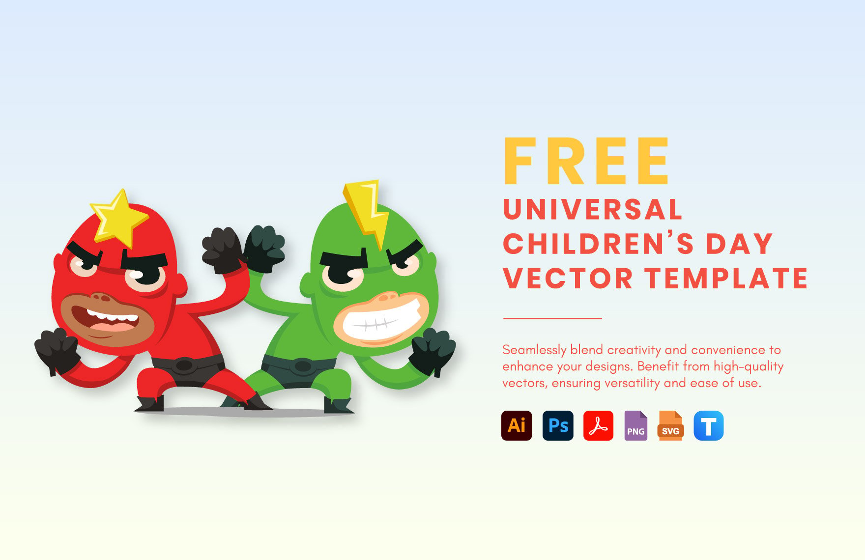 Free Universal Children’s Day Vector in PDF, Illustrator, PSD, SVG, PNG