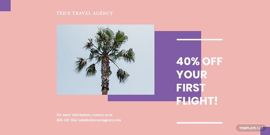 Travel Business Twitter Post Template