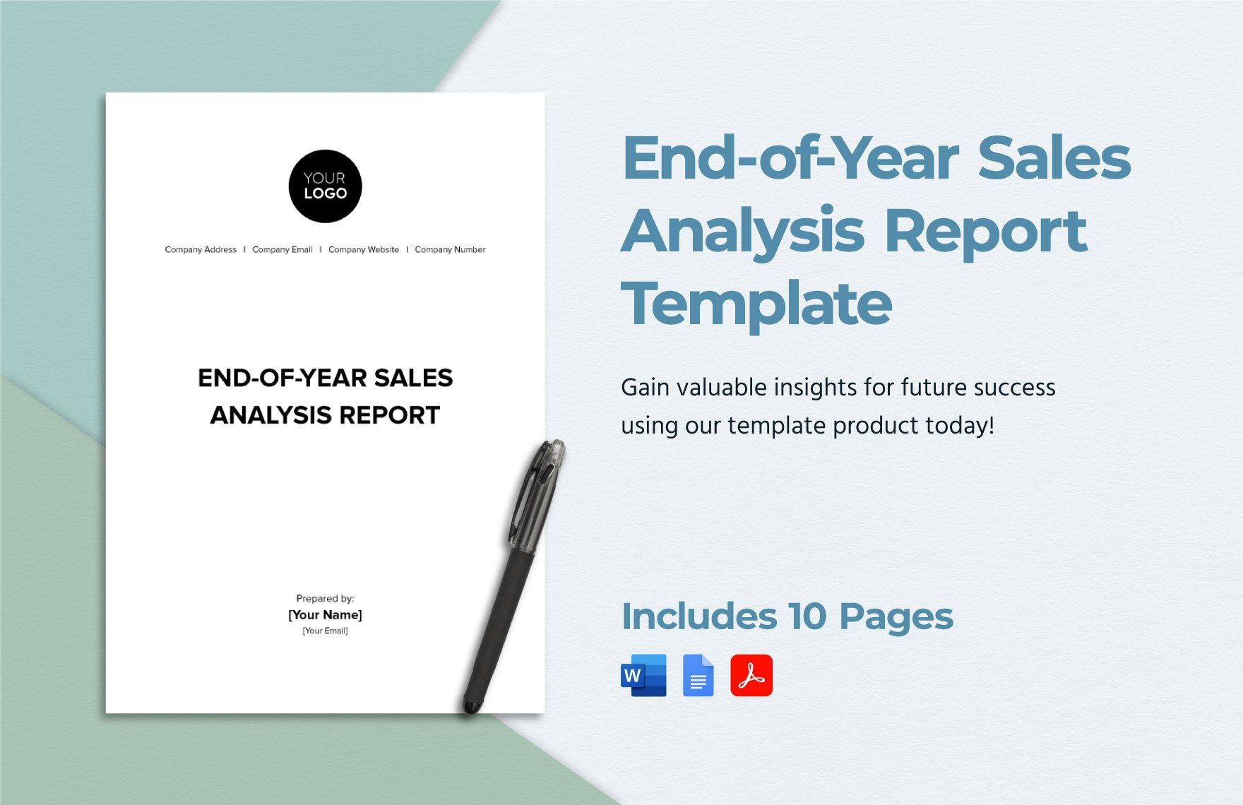 End-of-Year Sales Analysis Report Template