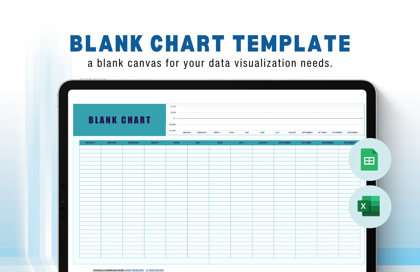 Free Blank Chart Template in Excel, Google Sheets