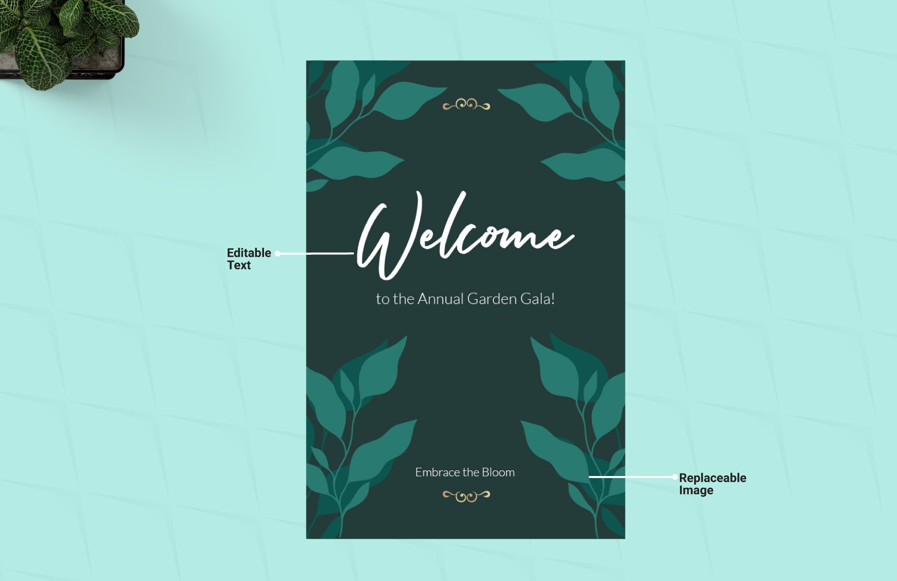 Welcome Tent Card Template