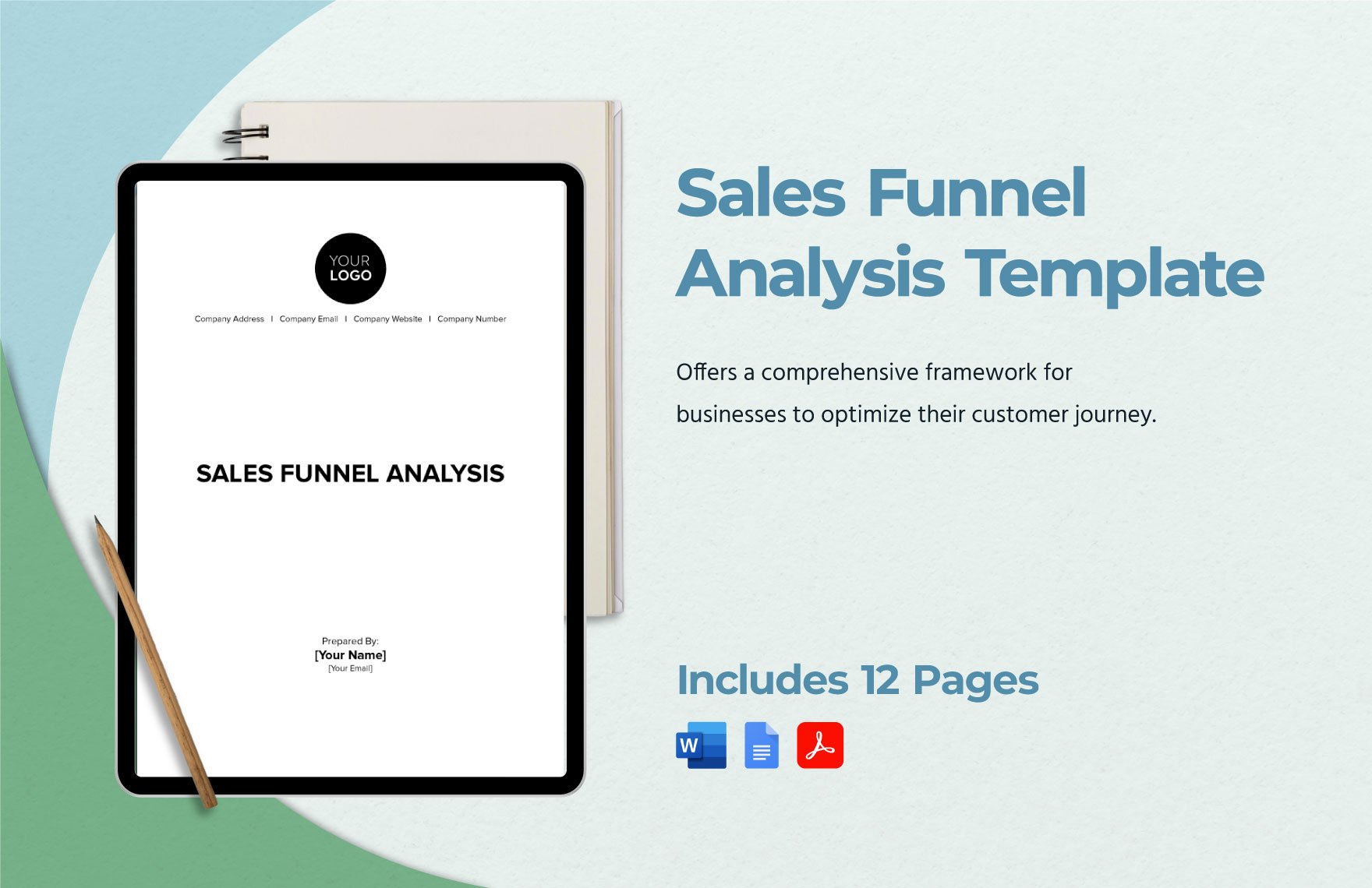 Sales Funnel Analysis Template in Word, Google Docs, PDF