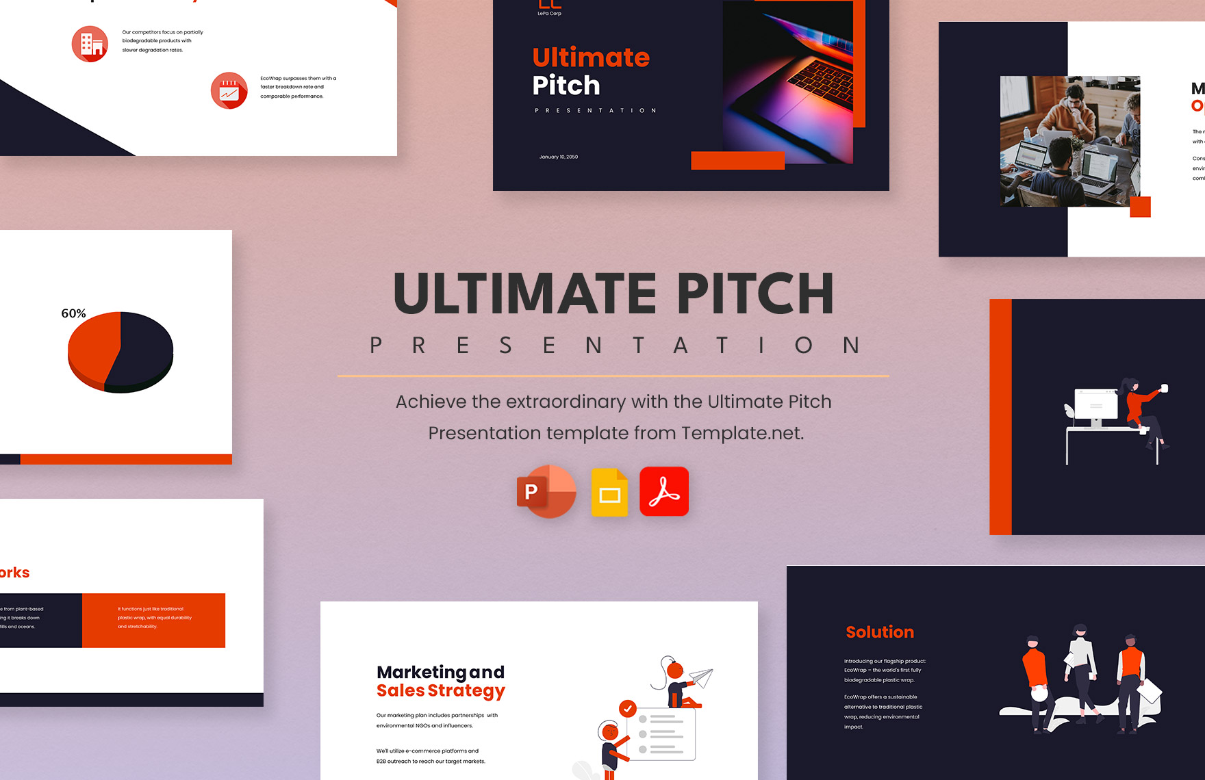 Free Ultimate Pitch Template in PDF, PowerPoint, Google Slides