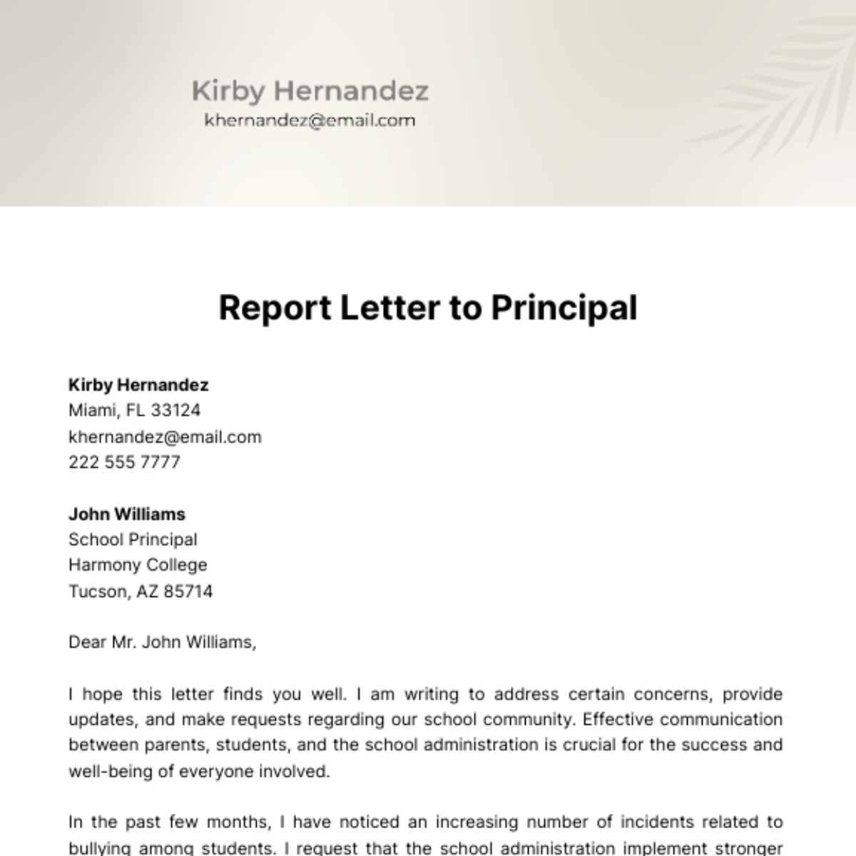 FREE Report Letter Templates Examples Edit Online Download 