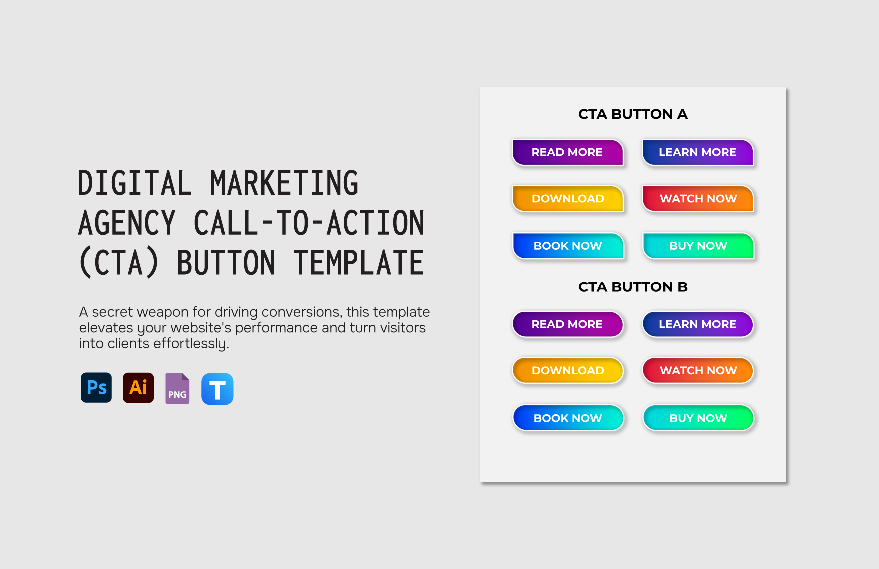 Digital Marketing Agency Call-to-Action (CTA) Button Template