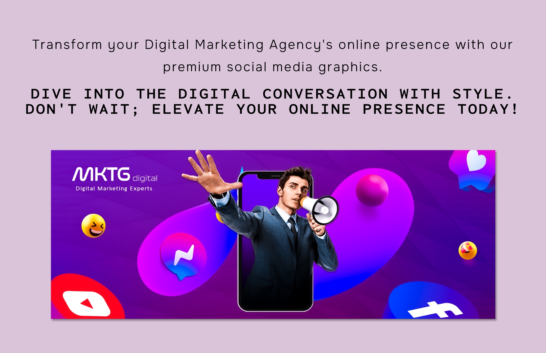 Digital Marketing Agency Social Media Profile Cover Template
