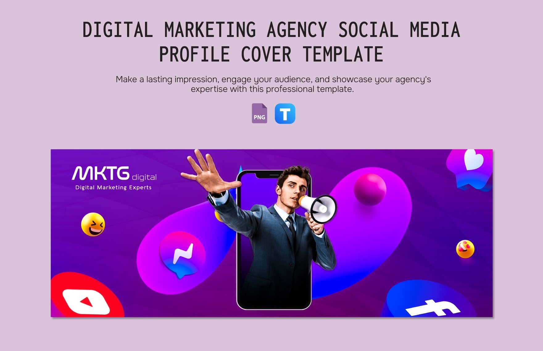 Digital Marketing Agency Social Media Profile Cover Template