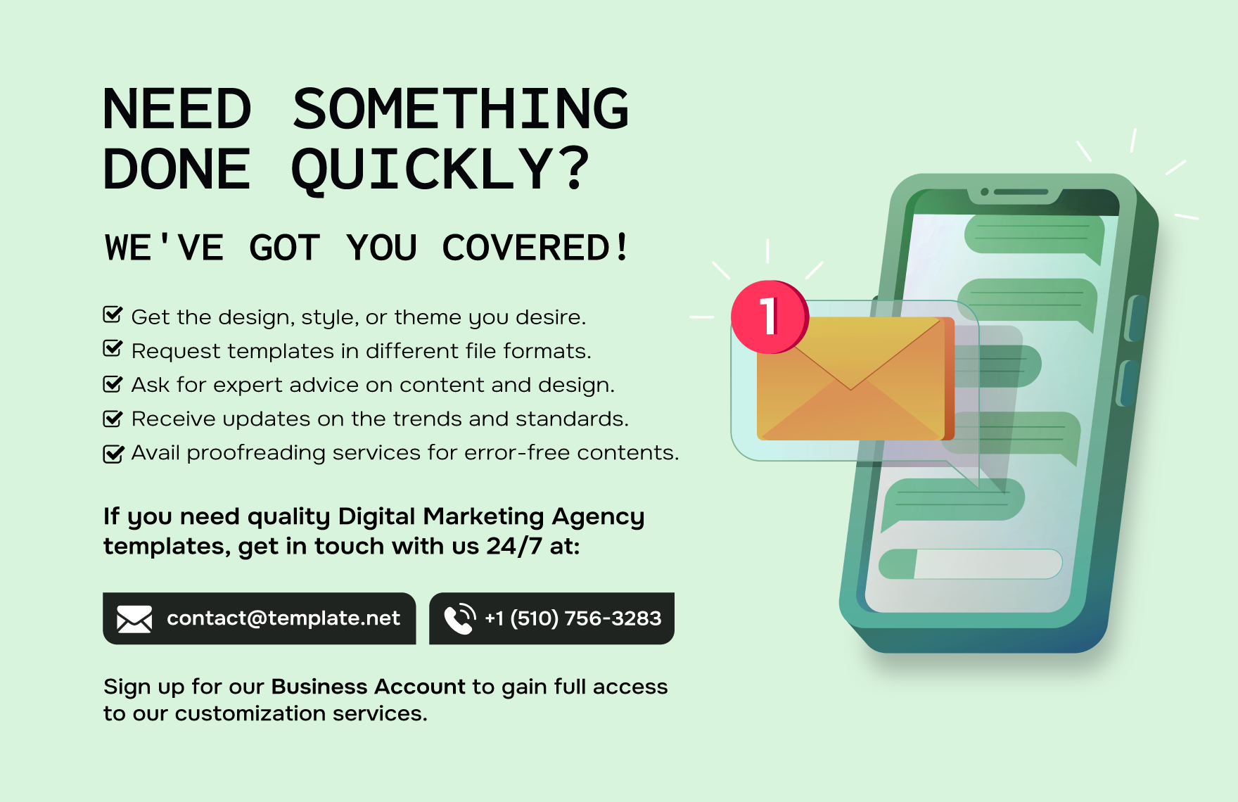 Digital Marketing Agency Pull Quote Template