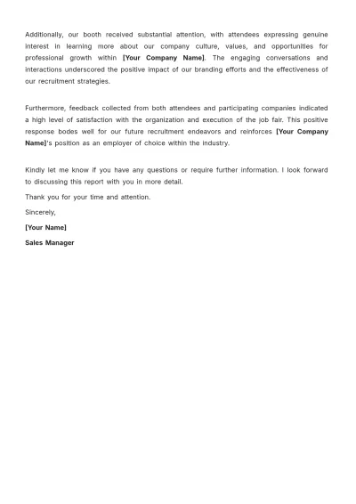 Free Report Letter to Boss Template to Edit Online