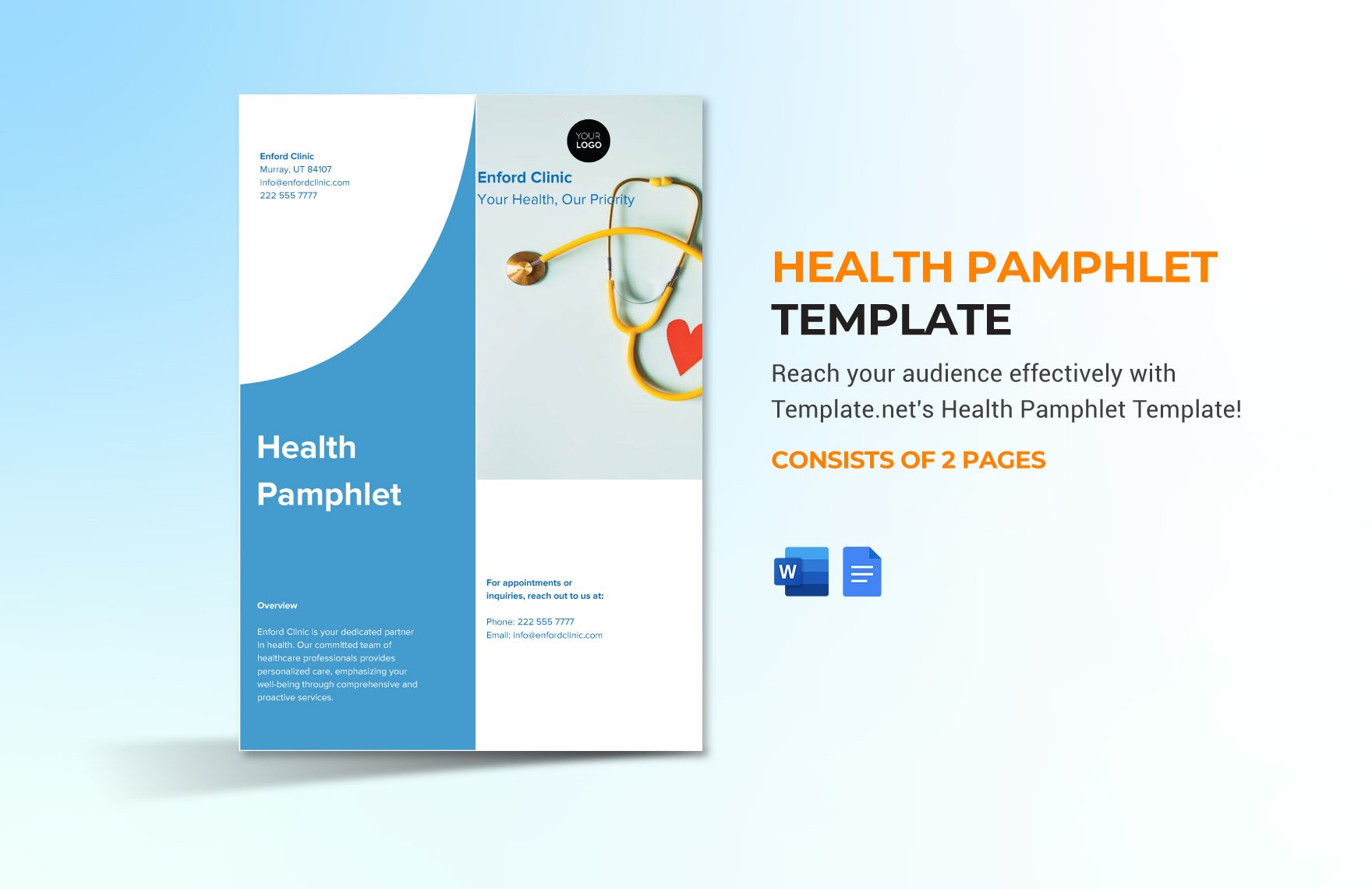 Health Pamphlet Template