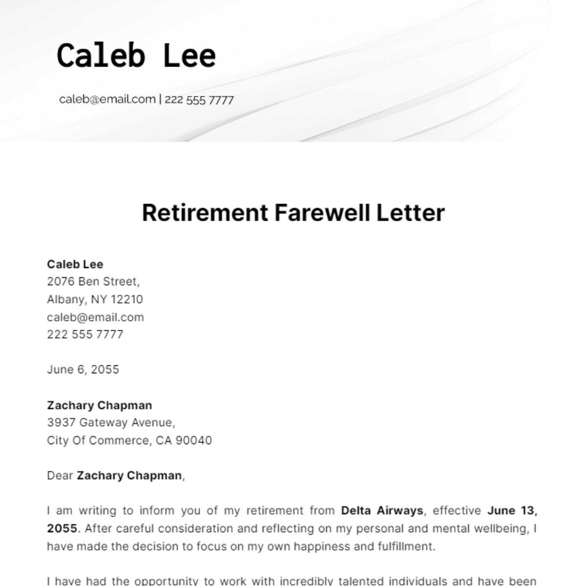 Teacher Retirement Letter Sles Free Printable Template Infoupdate