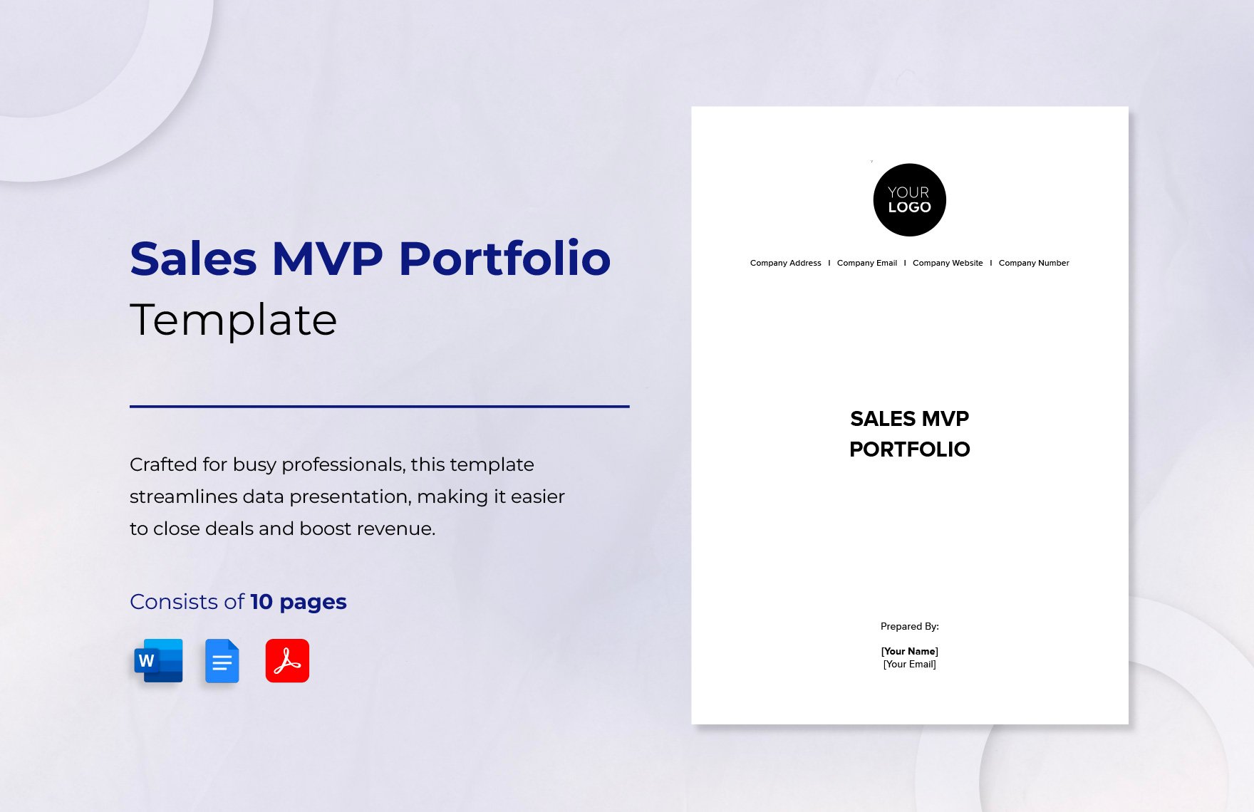 Sales MVP Portfolio Template
