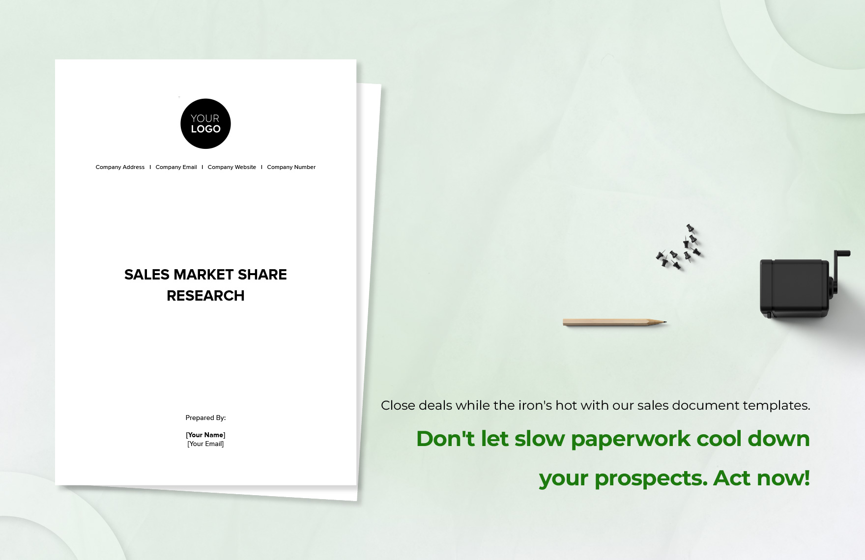 Sales Market Share Research Template