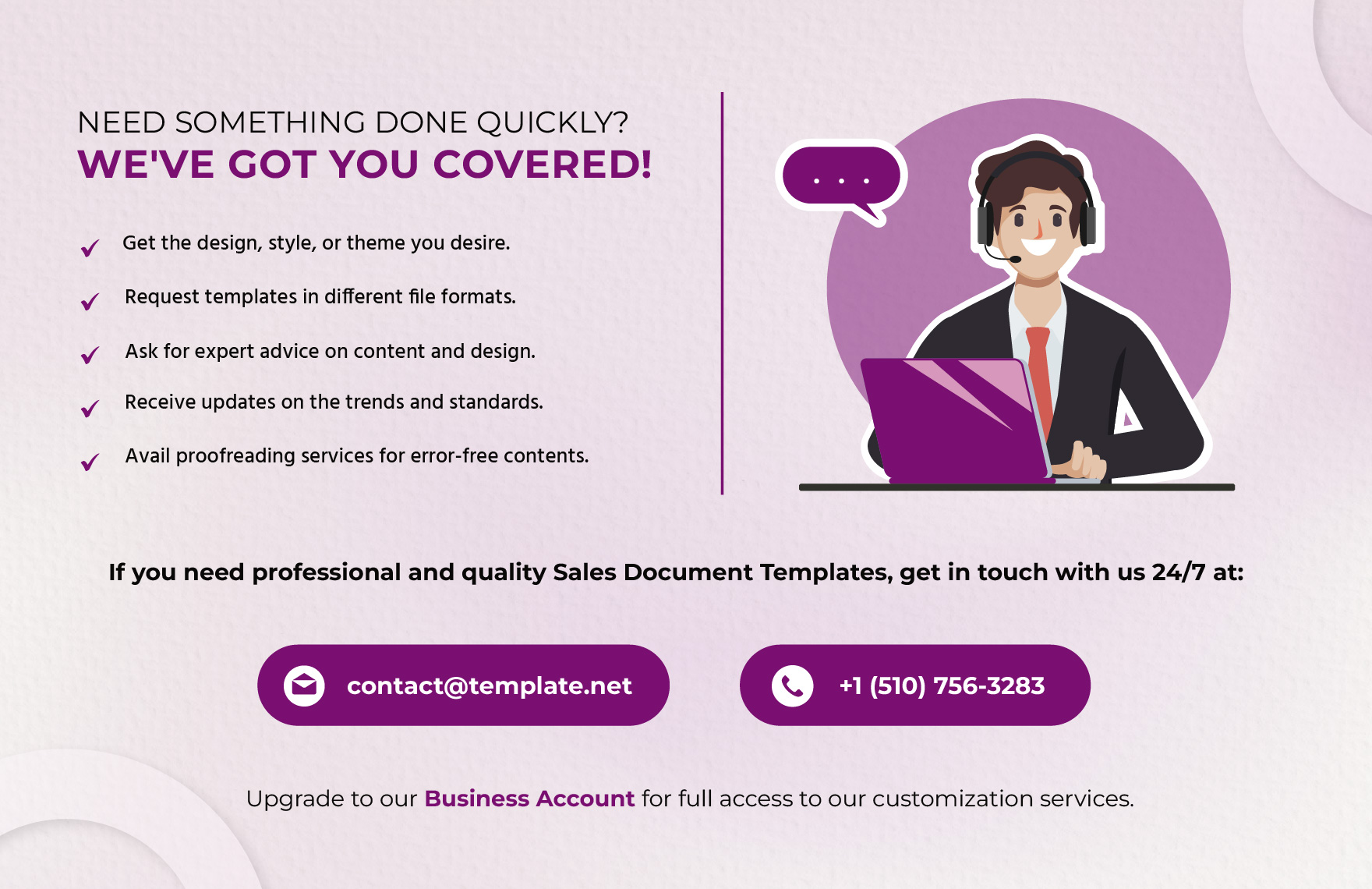 Sales Account Compliance Document Template