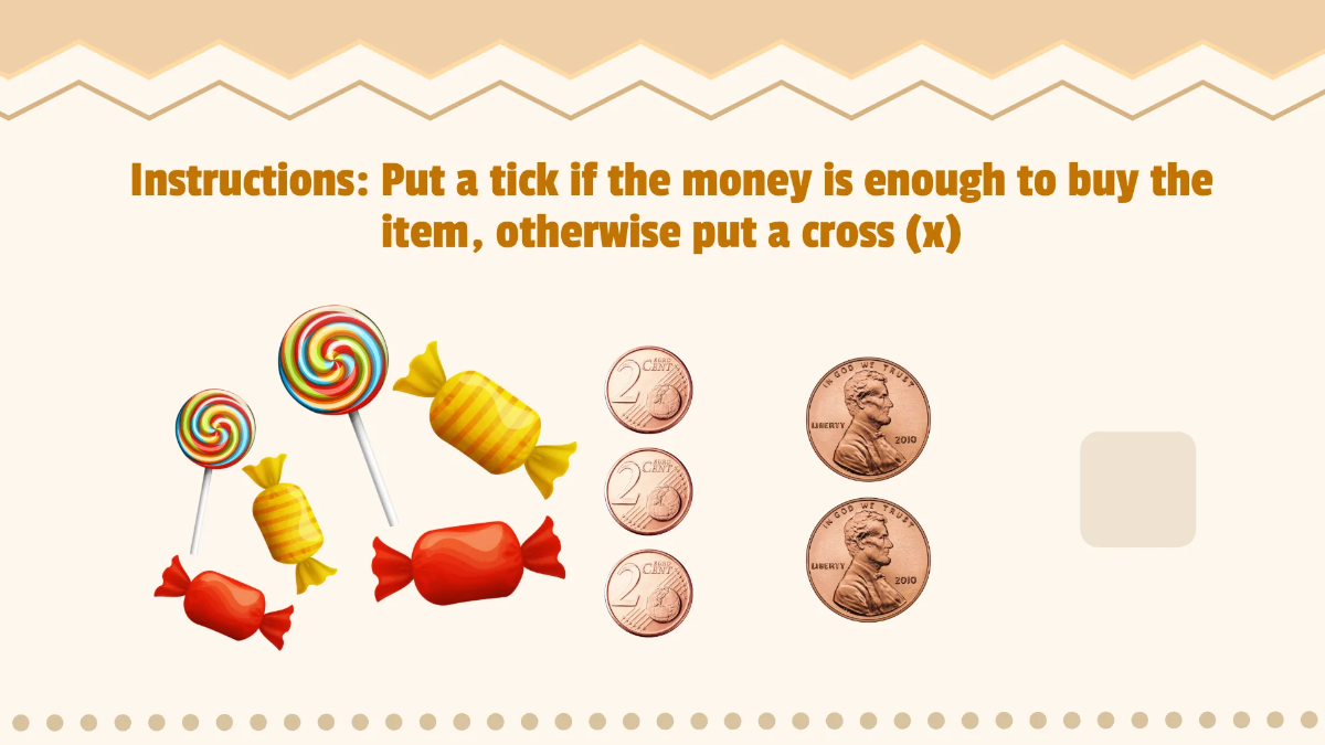 Free Simple Money-Related Activities Template to Edit Online