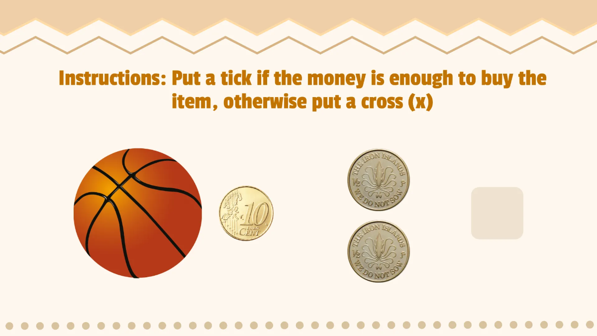 Free Simple Money-Related Activities Template to Edit Online