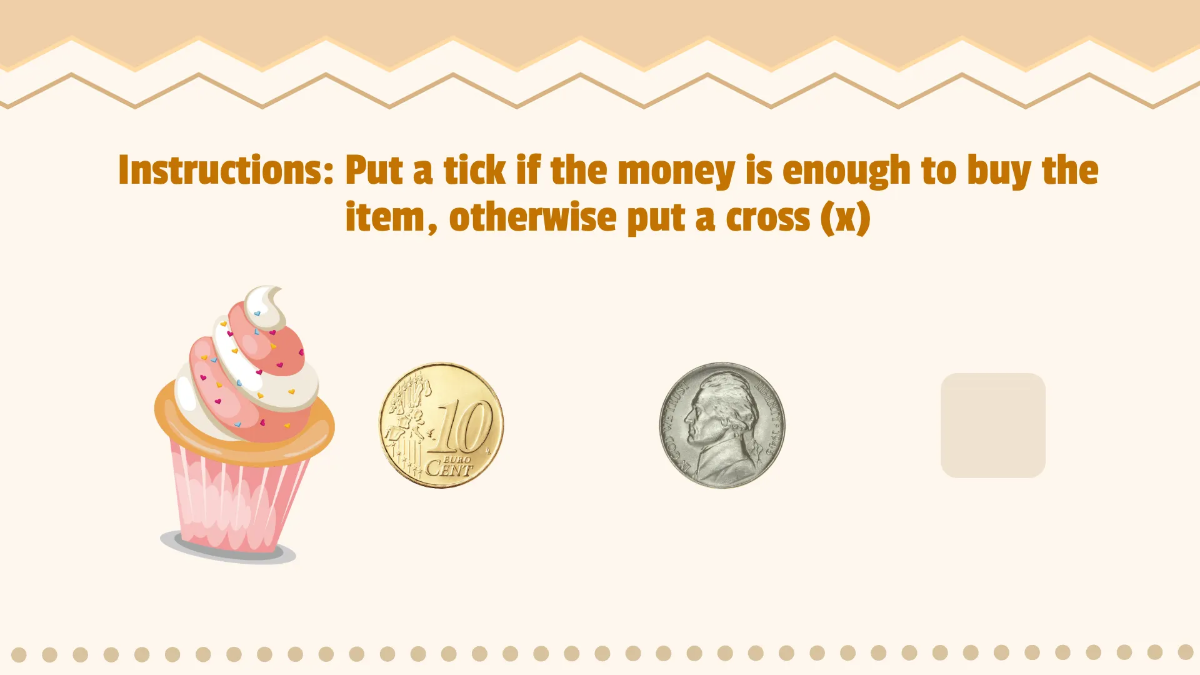 Free Simple Money-Related Activities Template to Edit Online