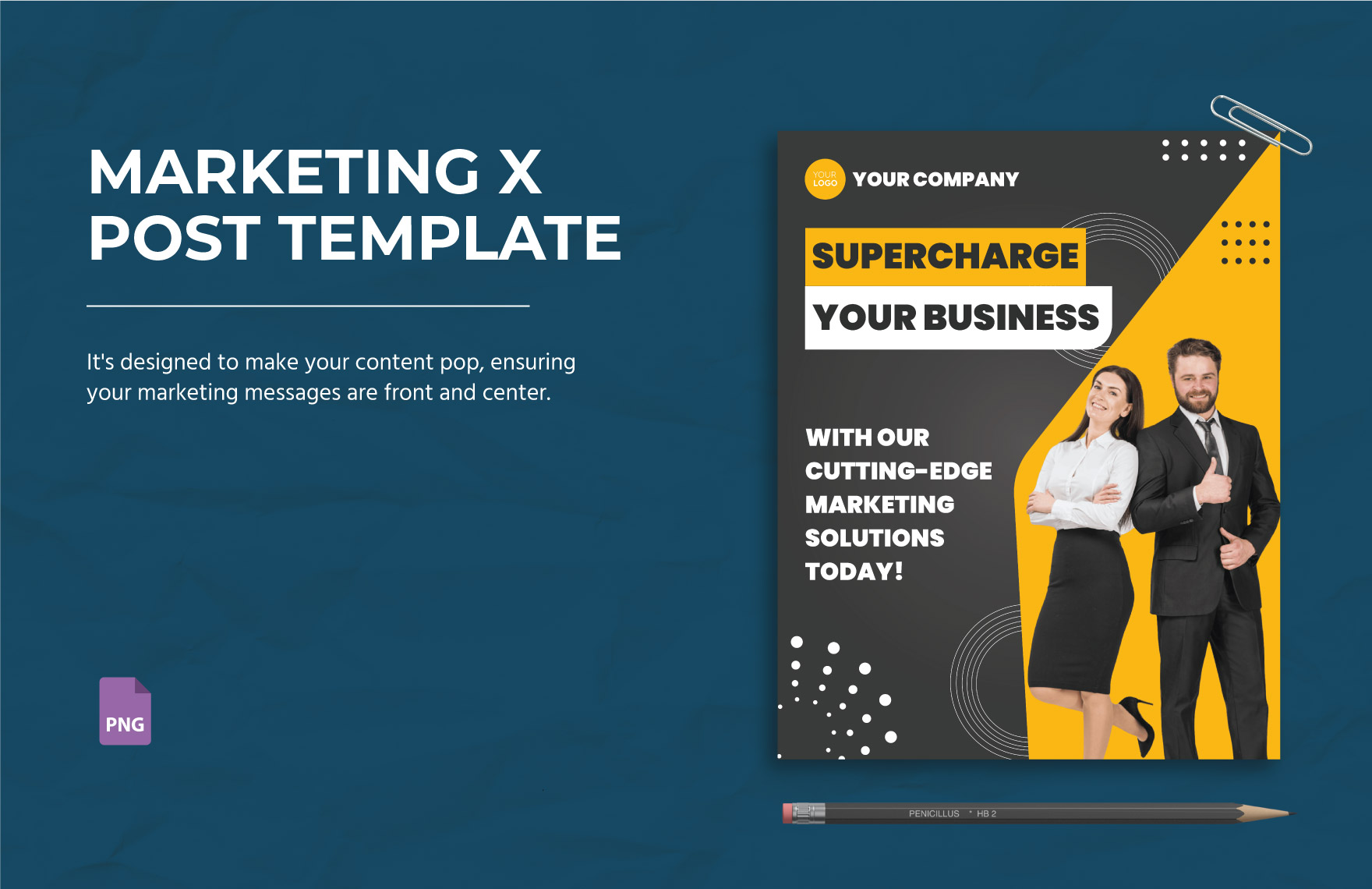 Marketing X Post Template in PNG - Download | Template.net