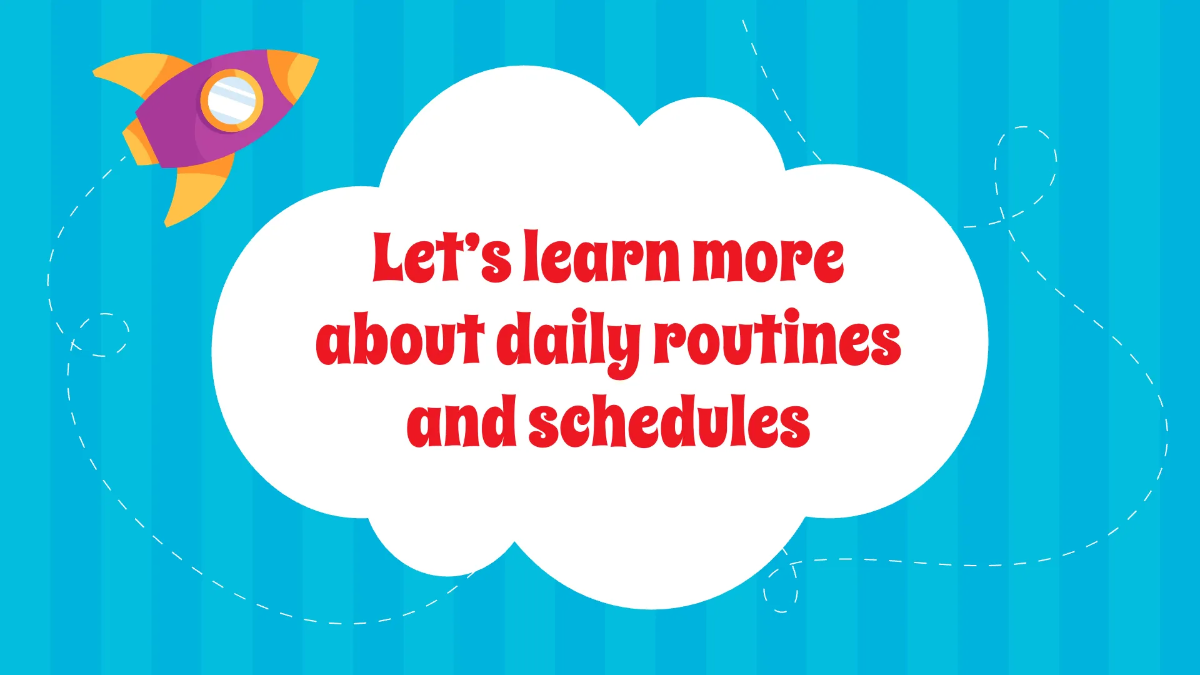 Free Understanding Daily Routines and Schedules Template to Edit Online