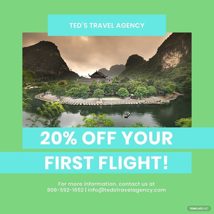 Vacation Travel Instagram Post Template